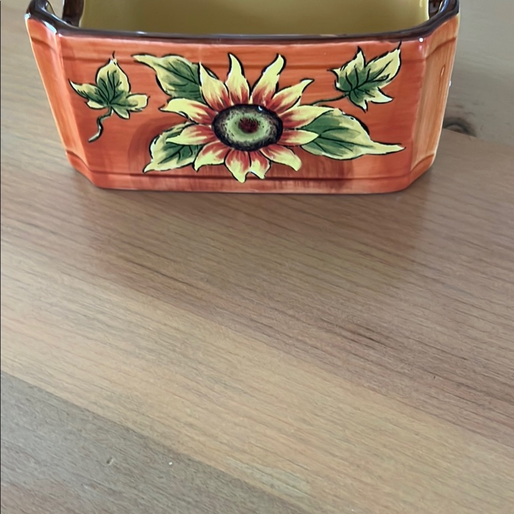 Vibrant Orange and Red Rooster Decor Accent butter dish - Picture 2 of 8